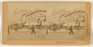 カナダ、トロントのキング・ストリート。 作： Benjamin West Kilburn