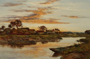 セヴァーンの夜、1897 作： Benjamin Williams Leader
