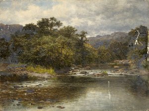 Llugwy川にて 作： Benjamin Williams Leader