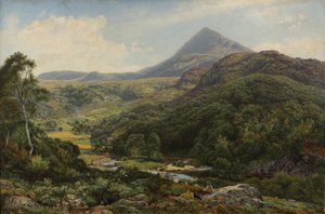 ウェールズの丘の間の静かな谷、1860 作： Benjamin Williams Leader