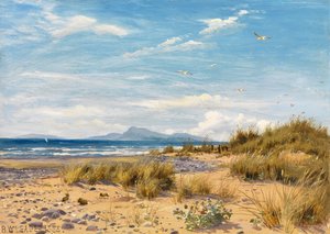 カーナーヴォンシャー海岸 作： Benjamin Williams Leader