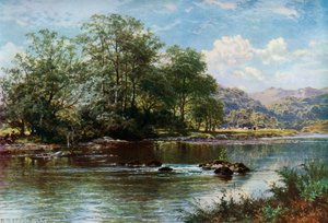 夏時間の流れ、1887年、1912年。 作： Benjamin Williams Leader