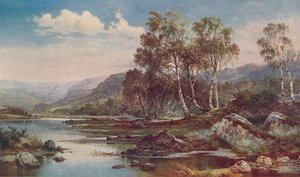 Llugwyの谷、1883年、c1900 作： Benjamin Williams Leader