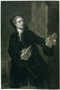 ハムレットとしてのデビッド・ギャリック（1717-79） 作： Benjamin Wilson