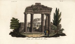 アテナ Archegetis のゲートの遺跡、ローマのアゴラまたはフォロ ・ ロマーノ、アテネ、ギリシャ 作： Bennardoni Bennardoni