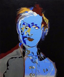 50 Major Writers In History : Arthur Rimbaud, 2015 (キャンバスに油彩、アクリル)