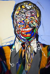 肖像画：ジェームズ・ボールドウィン 2、2021年（キャンバスに油彩） 作： ブノワ・エルワン・ブシュロ