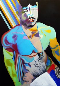 肖像画：テセウス、第3幕、2020年（キャンバスに油彩） 作： ブノワ・エルワン・ブシュロ