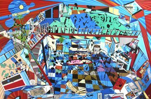 侵略者たち, 2000 （キャンバスに油彩、アクリル画）