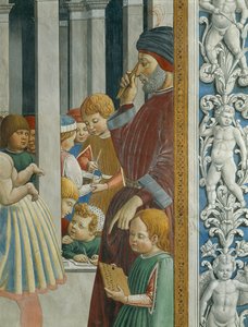 聖アウグスティヌスの物語先生と生徒たち 作： Benozzo di Lese di Sandro Gozzoli