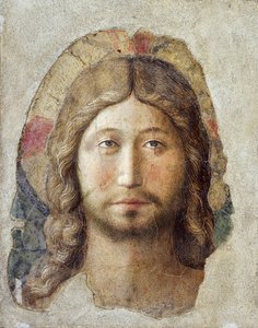 ベノッツォ・ゴッツォーリ作「救世主」（フレスコ画 作： Benozzo di Lese di Sandro Gozzoli