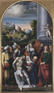 死せるキリストに対する嘆き 作： Benvenuto Tisi da Garofalo