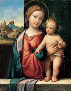 子供とマドンナ、1512 作： Benvenuto Tisi da Garofalo