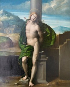 聖セバスチャン 作： Benvenuto Tisi da Garofalo