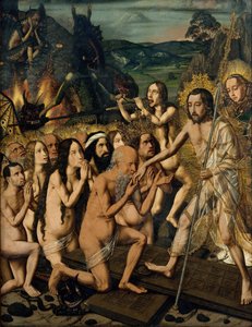 リンボへのキリストの降下、1475年頃（木に油彩） 作： Bermejo