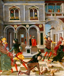 イノセントの虐殺、15世紀後半、テンペラ、パネル 作： Bernadino Jacobi Butinone