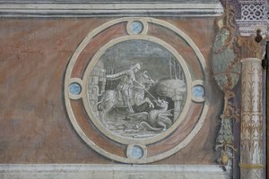 ドラゴンを殺すセントジョージ 作： Bernadino Zenale