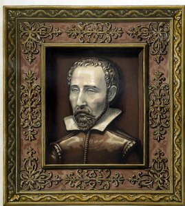 ベルナール・パリシーの肖像（自作の土器） - C.DelangeとC.Bornemanの「ベルナール・パリシーの作品」に掲載、パリ 作： Bernard (after) Palissy