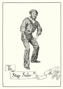 The Stage Sailor (エングレービング) 作： Bernard (after) Partridge
