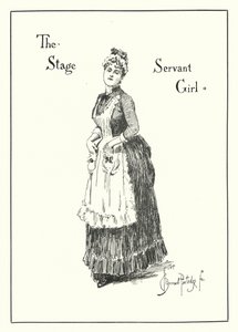 The Stage Servant Girl （エングレービング 作： Bernard (after) Partridge
