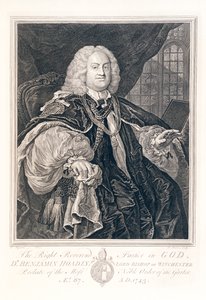 ウィンチェスター主教ベンジャミン・ホードリー博士の肖像、1743年。 作： Bernard Baron