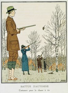 秋のシュート、1912-13年頃（リソ） 作： Bernard Boutet de Monvel
