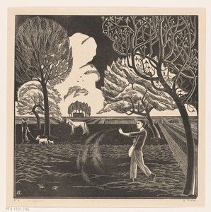種まき男 作： Bernard Essers (signed by artist)