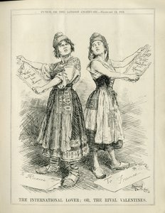 パンチ』誌に掲載されたバーナード・パートリッジ（1861-1945）のイラスト 作： Bernard John Partridge