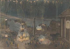 1809 年に... の指揮で上演されたコヴェント ガーデンの花火の完全な説明. 作： Bernard Lens