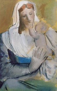 お母さんと子供 作： Bernard Meninsky