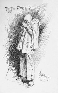 ピエロスケッチ、c1893、1894 作： Bernard Partridge