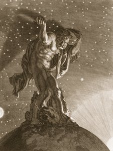 アトラスは彼の肩の上の天をサポートします、1731 作： Bernard Picart
