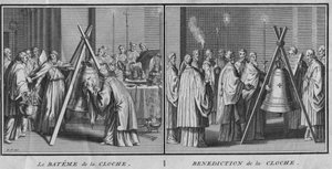 1724年、クロシュ教会とクロシュ修道院。 作： Bernard Picart