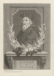 プラハのジェロームの肖像、1712 作： Bernard Picart