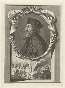 ジョンハスの肖像、1712年 作： Bernard Picart