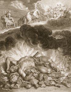 ヘラクレスの死、1731 作： Bernard Picart