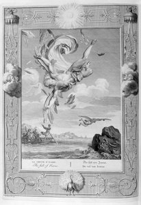 イカルスの陥落、1733年 作： Bernard Picart