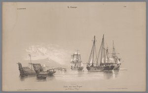 港の帆船 田舎暮らしの表象（連載タイトル） ラ・カンパーニュ。 Études variés aux deux Crayons (オブジェクトのシリーズ タイトル) 作： Bernard Romain Julien