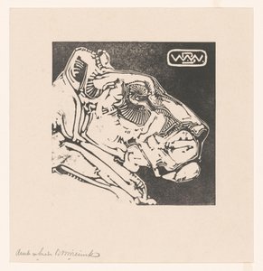 雌ライオンの頭 雌ライオン（原題） 作： Bernard Willem Wierink (signed by artist)