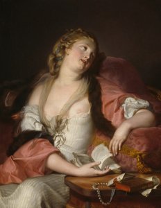 エロイーズとアベラールの手紙を読む女性、c。 1780年。 作： Bernard d