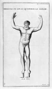 世界を運ぶヘラクレス、1757 作： Bernard de Montfaucon