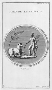 水銀と牛、1757 作： Bernard de Montfaucon