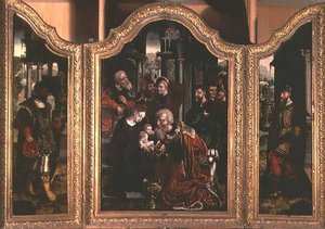 マギの崇拝（オイル 作： Bernard van Orley
