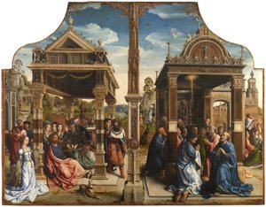 聖者トーマスとマティアスの祭壇画、約1510-1520年