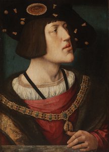 スペインのチャールズ5世の肖像1500-1558、1519 作： Bernard van Orley