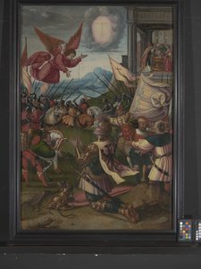 コンスタンティヌスの回心（木に油彩） 作： Bernard van Orley