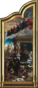 最後の審判と7つの慈悲の行為（パネルに油彩） 作： Bernard van Orley