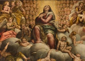 アプス、ベルナルディーノ・ガッティによる祭壇画「イル・ソジャロ」、ジョヴァンニ・バッティスタ・トロッティによる完成作品「イル・マロッソ」、「聖母被昇天 作： Bernardino Gatti