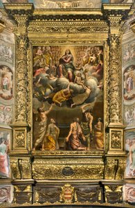 アプス、ベルナルディーノ・ガッティによる祭壇画「イル・ソジャーロ」、ジョヴァンニ・バッティスタ・トロッティによる完成作品「イル・マロッソ」、「聖母の被昇天 作： Bernardino Gatti