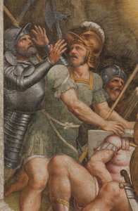 カウンターファッカータ、ベルナルディーノ・ガッティ《復活》1529年、詳細 作： Bernardino Gatti